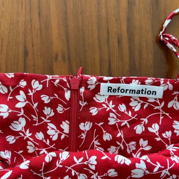 REFORMATION Abbott Floral-print Mini Dress - Picture 10 of 11